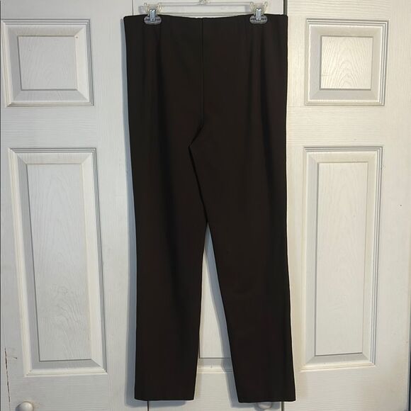 J. JILL Size Small Ponte Slim Leg Chocolate Brown Legging Pants Pull On Stretch - Picture 3 of 5
